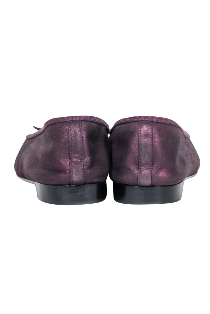 Top Quality Chanel - Burgundy Ballet Flats Sz 7.5