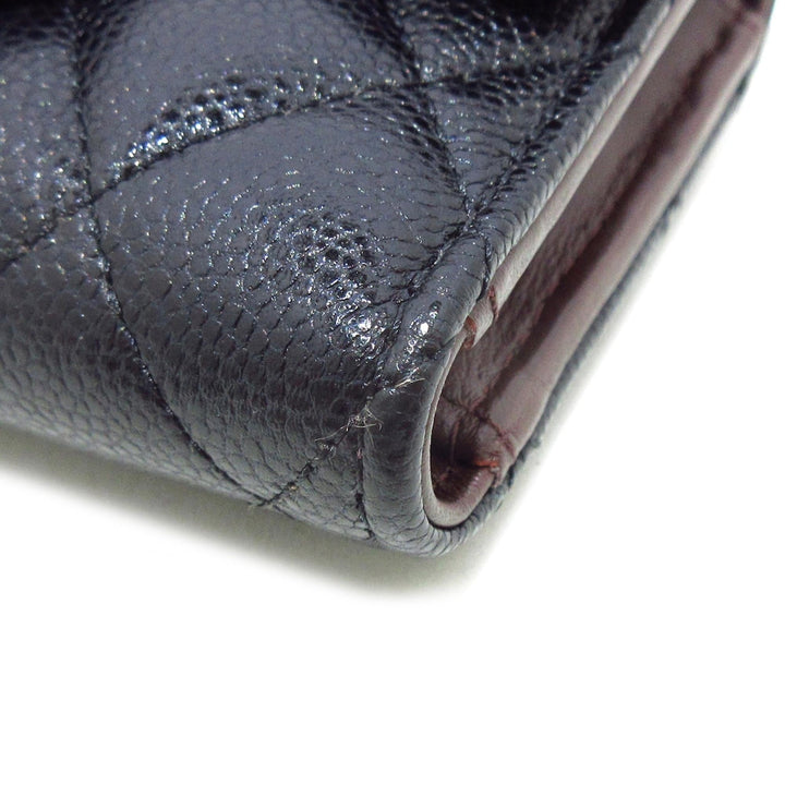 Top Quality Chanel CC Caviar Trifold Wallet (SHG-NnCEHv)