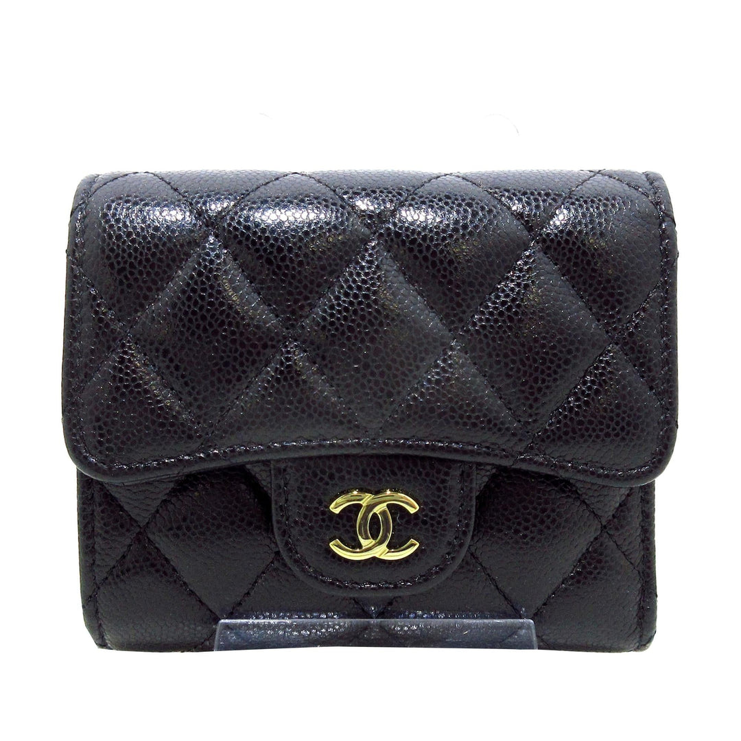 Top Quality Chanel CC Caviar Trifold Wallet (SHG-NnCEHv)
