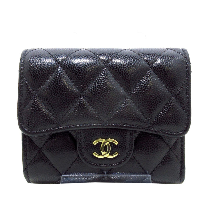 Top Quality Chanel CC Caviar Trifold Wallet (SHG-NnCEHv)