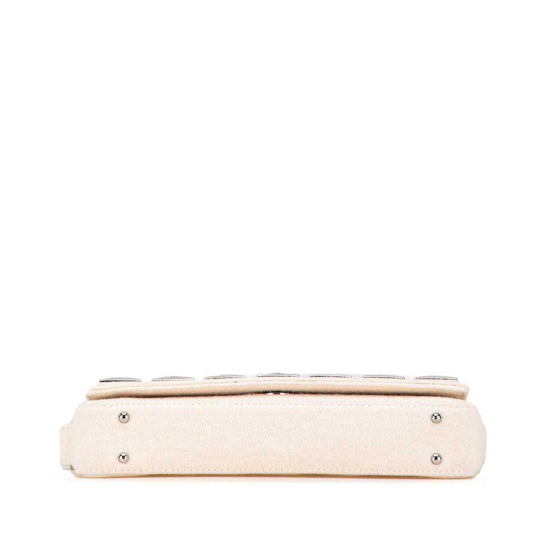 Top Quality Chanel CC Jersey Pyramid Stud Flap (SHG-E3QMwv)