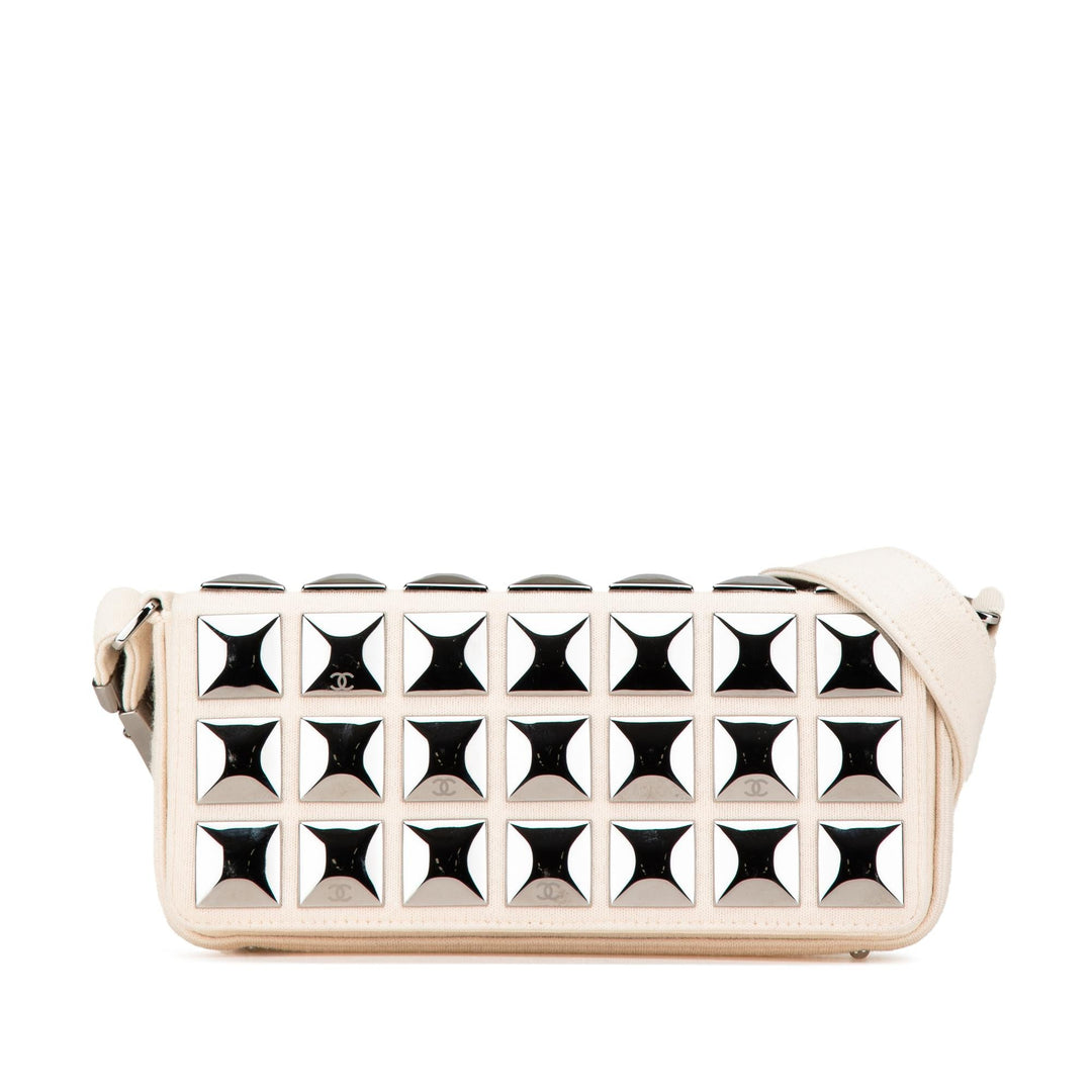 Top Quality Chanel CC Jersey Pyramid Stud Flap (SHG-E3QMwv)