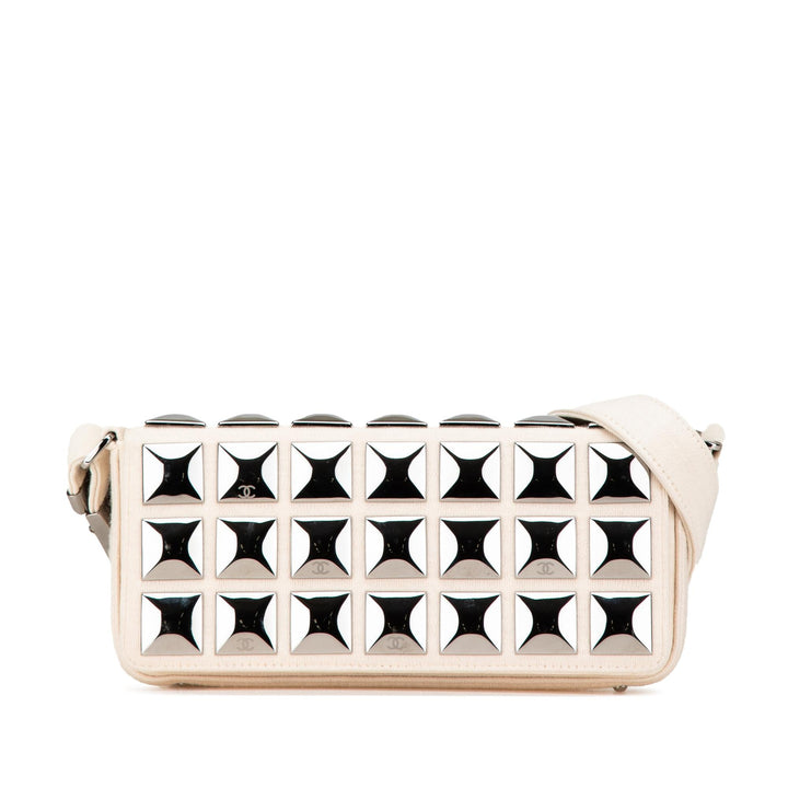 Top Quality Chanel CC Jersey Pyramid Stud Flap (SHG-E3QMwv)