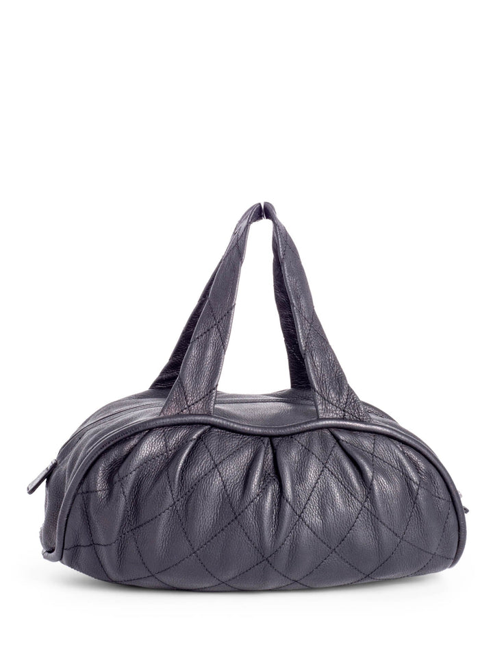 Top Quality Chanel CC Logo Quilted Caviar Leather Bag Black