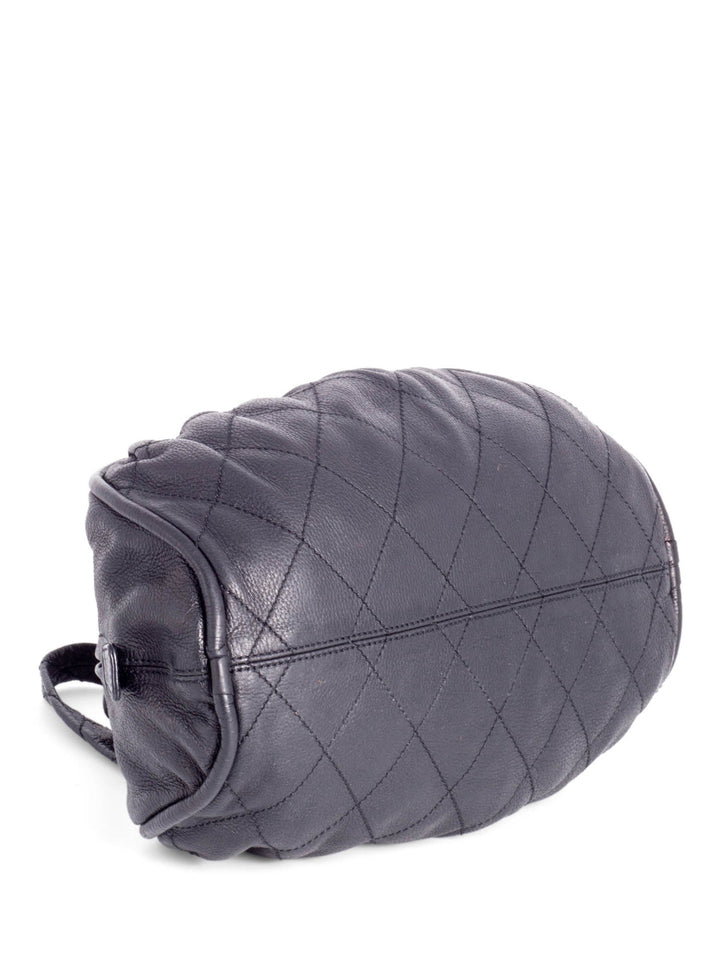 Top Quality Chanel CC Logo Quilted Caviar Leather Bag Black