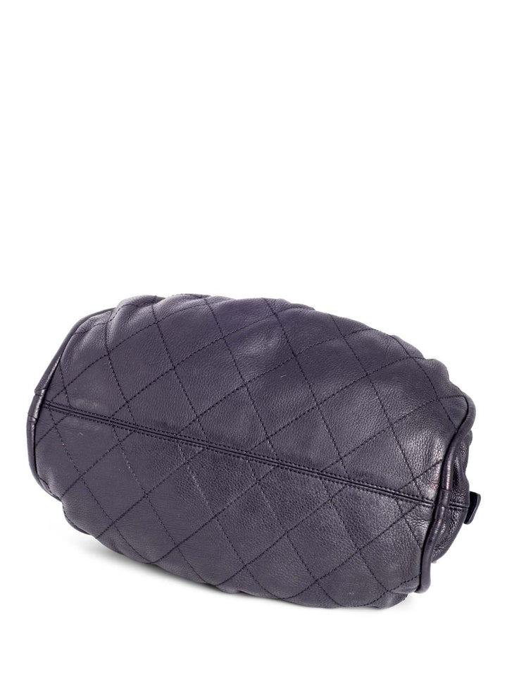 Top Quality Chanel CC Logo Quilted Caviar Leather Bag Black