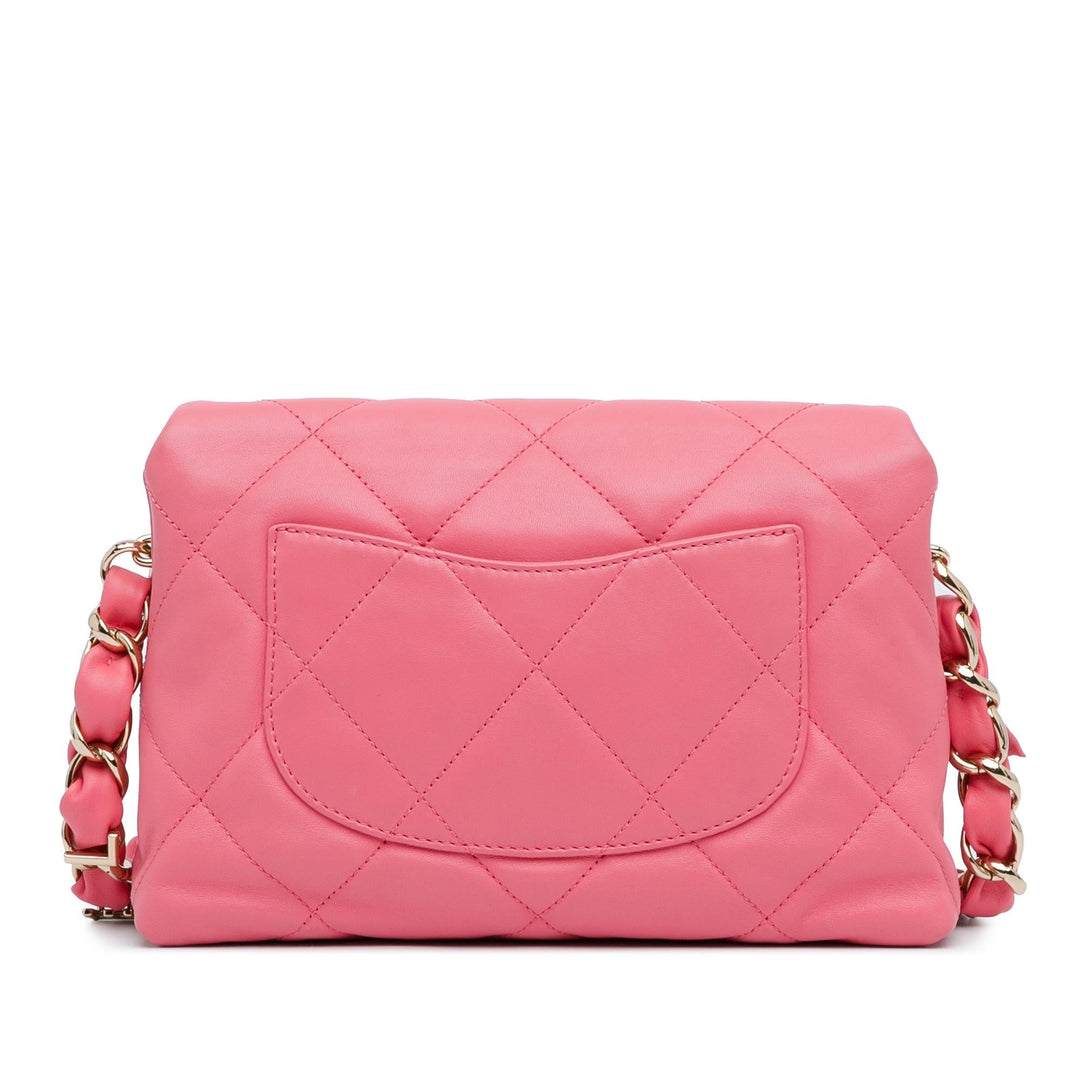 Top Quality Chanel CC Quilted Lambskin Logo Chain Flap (SHG-Q5syAA)