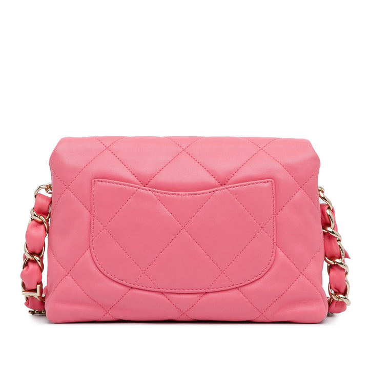 Top Quality Chanel CC Quilted Lambskin Logo Chain Flap (SHG-Q5syAA)
