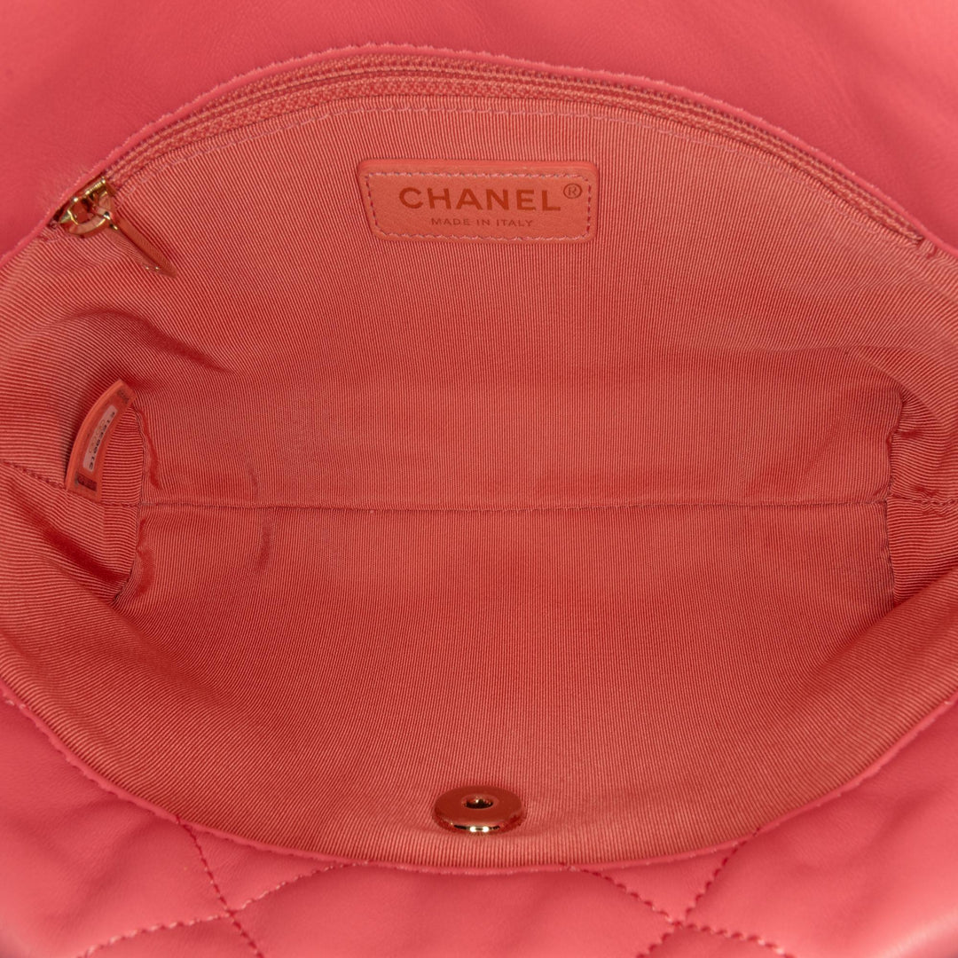 Top Quality Chanel CC Quilted Lambskin Logo Chain Flap (SHG-Q5syAA)