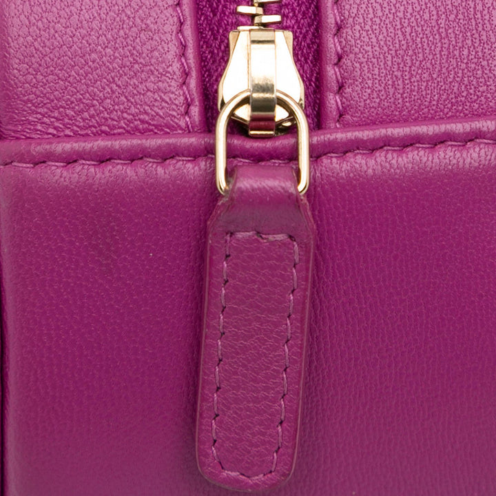 Top Quality Chanel CC Quilted Lambskin Pearl Crush Round Clutch with Chain (SHG-oOV0JN)