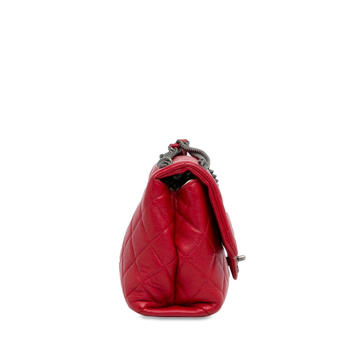 Top Quality Chanel CC Quilted Lambskin Single Flap (SHG-srjhdn)