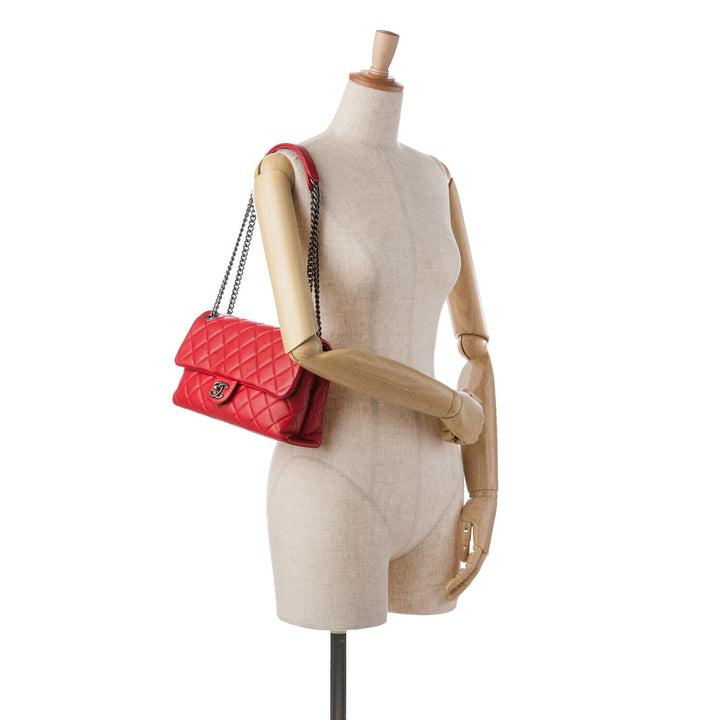 Top Quality Chanel CC Quilted Lambskin Single Flap (SHG-srjhdn)