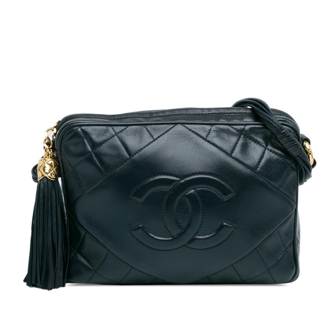 Top Quality Chanel CC Quilted Lambskin Tassel Camera Bag (SHG-P5tGZz)