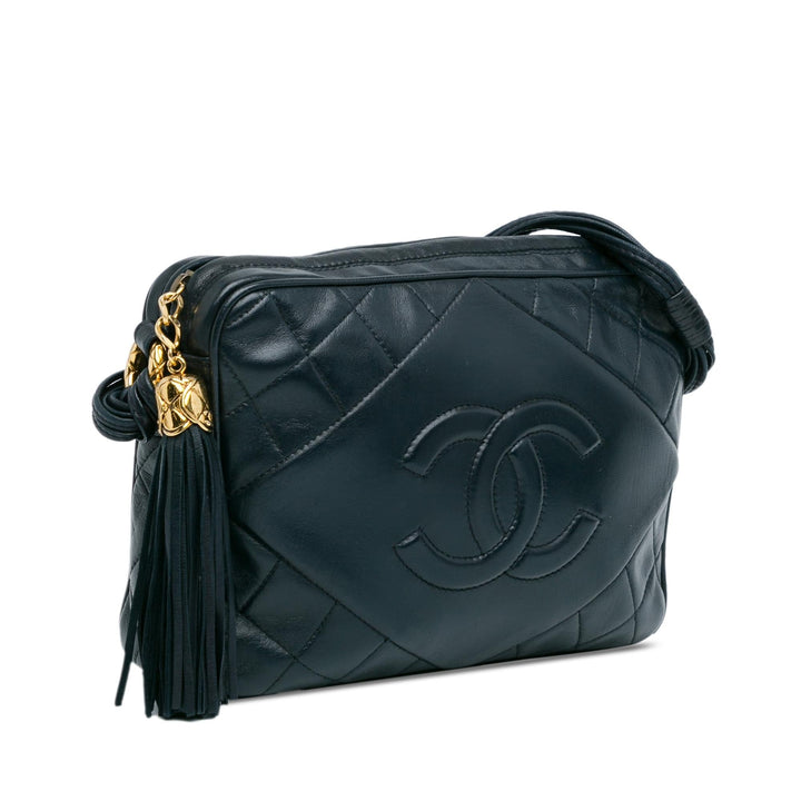 Top Quality Chanel CC Quilted Lambskin Tassel Camera Bag (SHG-P5tGZz)