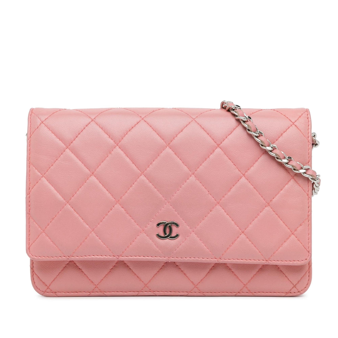 Top Quality Chanel CC Quilted Lambskin Wallet On Chain (SHG-eULIFC)
