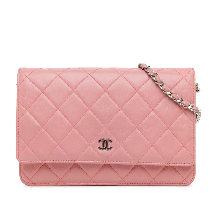 Top Quality Chanel CC Quilted Lambskin Wallet On Chain (SHG-eULIFC)