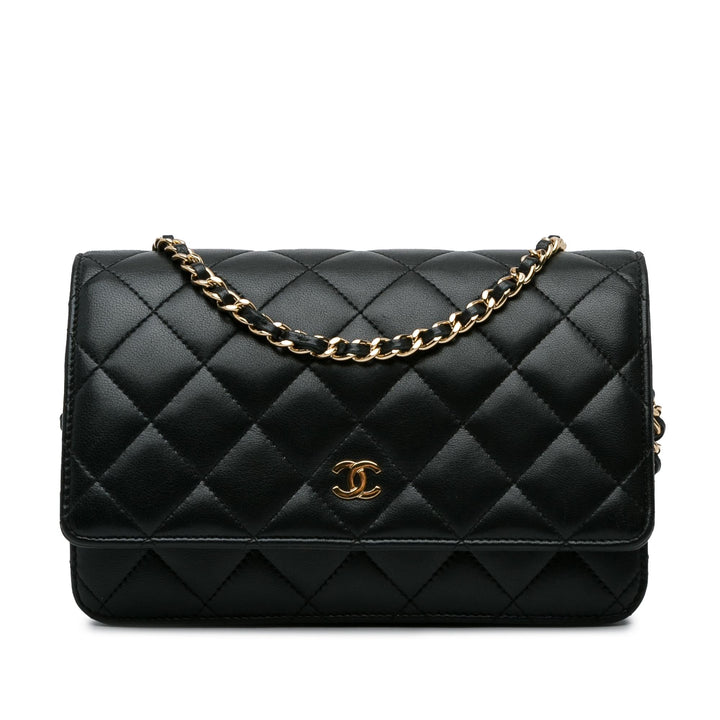Top Quality Chanel CC Quilted Lambskin Wallet On Chain (SHG-xqMmVF)