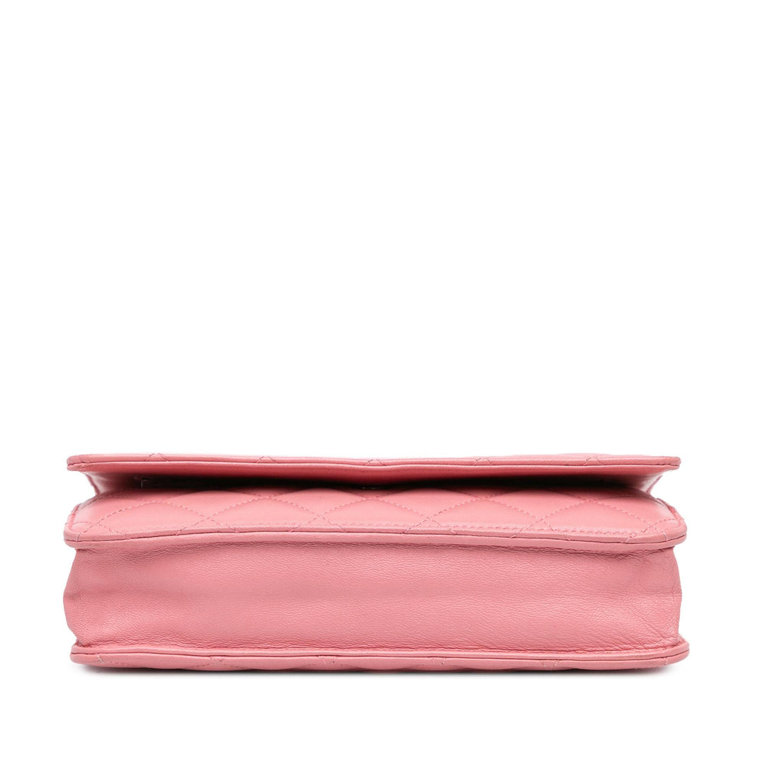 Top Quality Chanel CC Quilted Lambskin Wallet On Chain (SHG-QKPR3a)