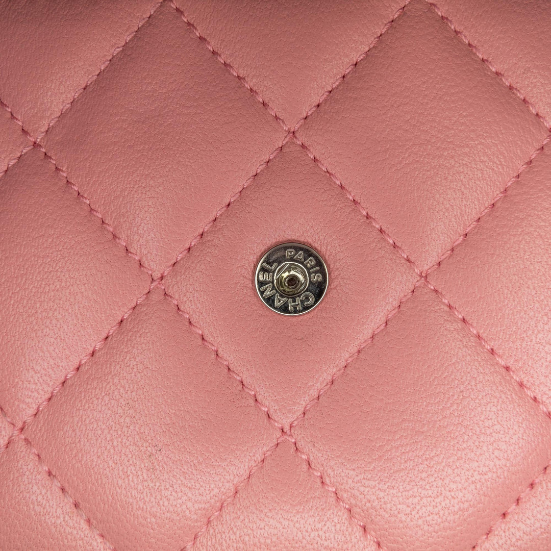 Top Quality Chanel CC Quilted Lambskin Wallet On Chain (SHG-QKPR3a)