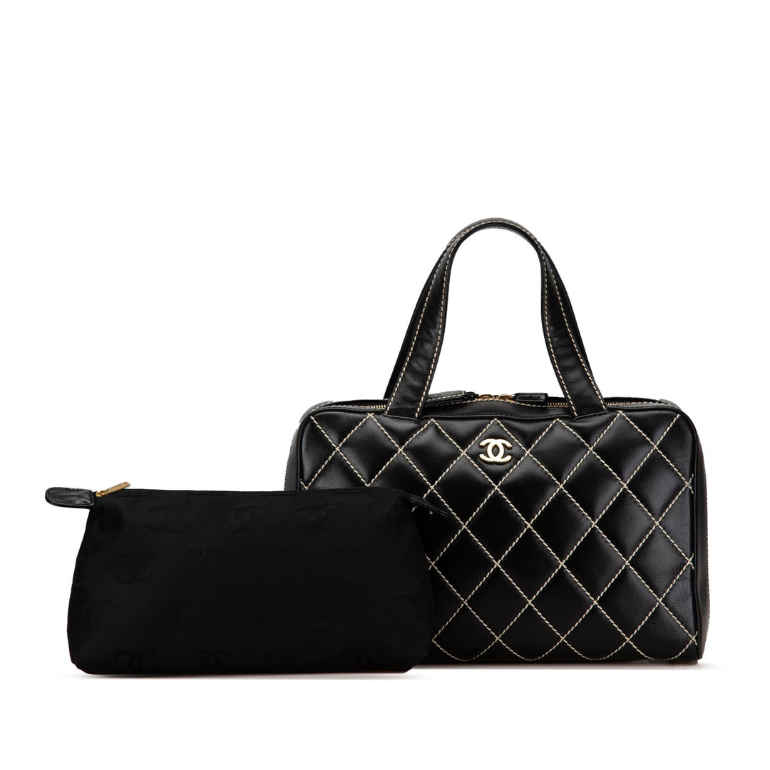 Top Quality Chanel CC Wild Stitch Lambskin Handbag (SHG-4xK9Cn)