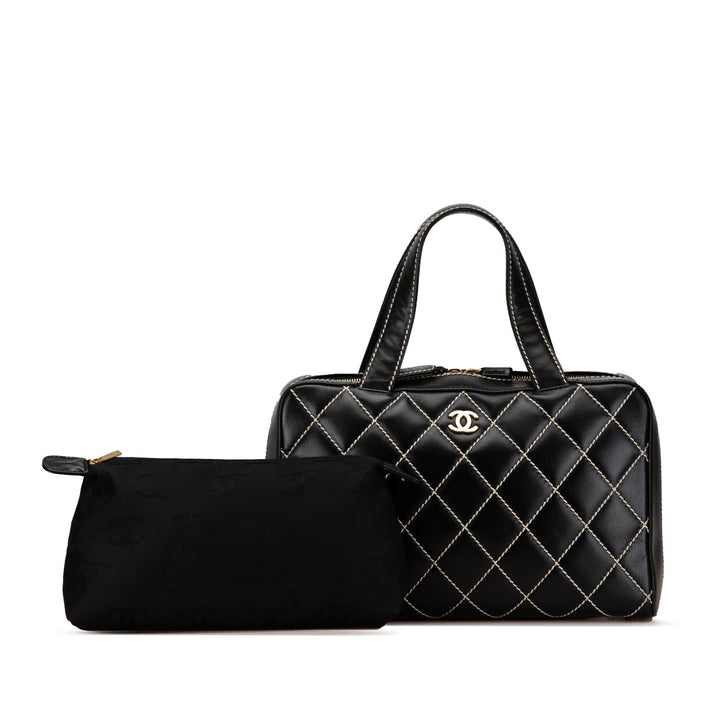 Top Quality Chanel CC Wild Stitch Lambskin Handbag (SHG-4xK9Cn)