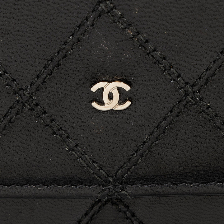 Top Quality Chanel Calfskin Diamond Wild Stitch French Purse Wallet (SHF-snVzTa)