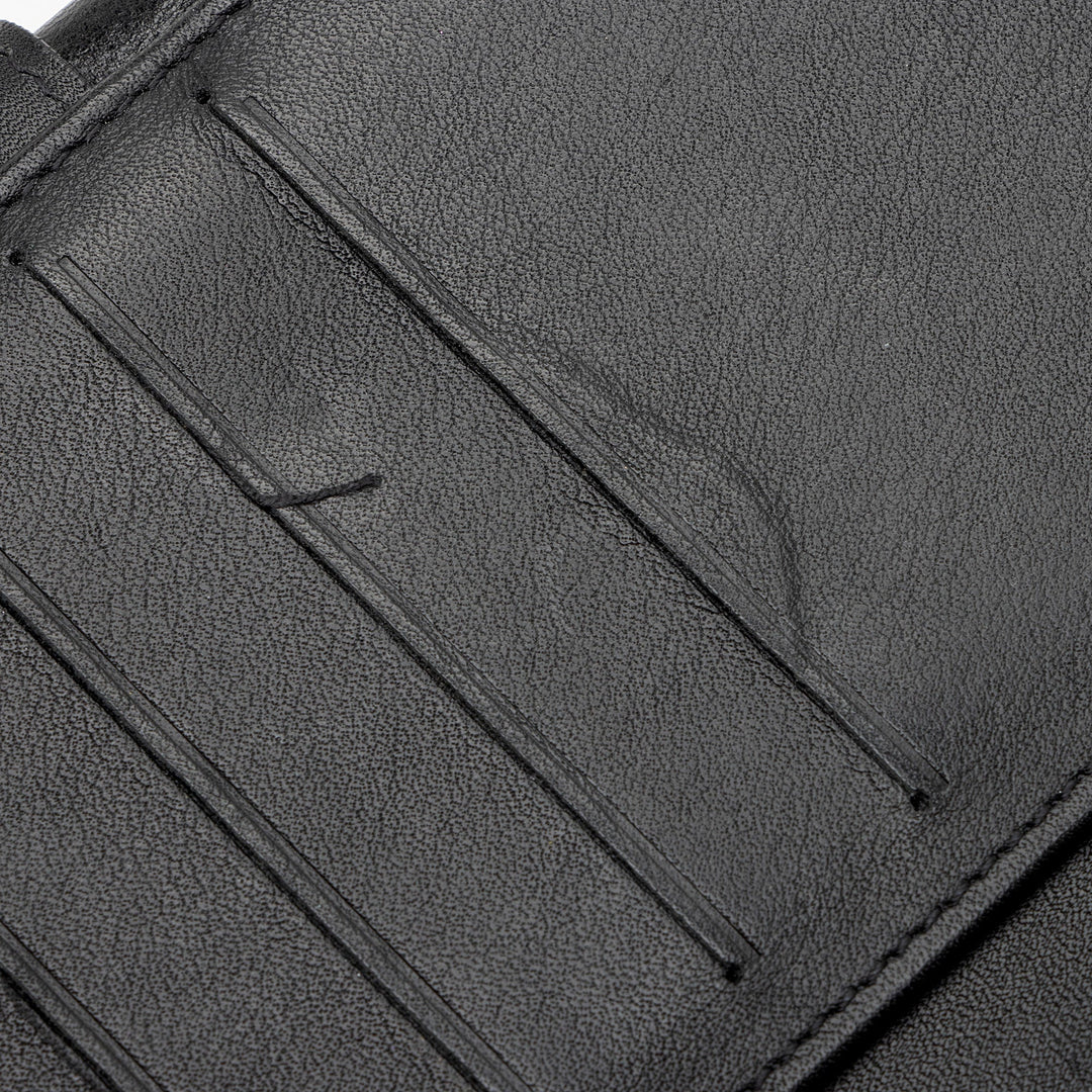 Top Quality Chanel Calfskin Diamond Wild Stitch French Purse Wallet (SHF-snVzTa)