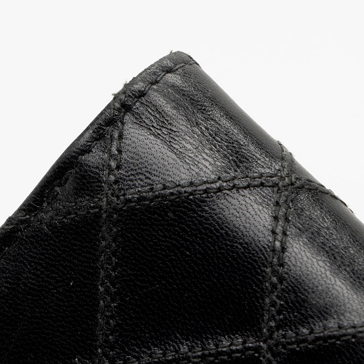 Top Quality Chanel Calfskin Diamond Wild Stitch French Purse Wallet (SHF-snVzTa)