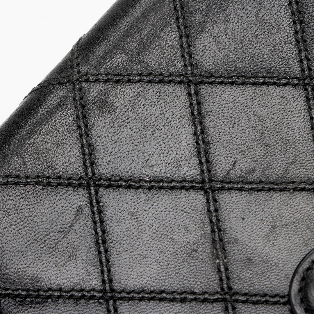 Top Quality Chanel Calfskin Diamond Wild Stitch French Purse Wallet (SHF-snVzTa)