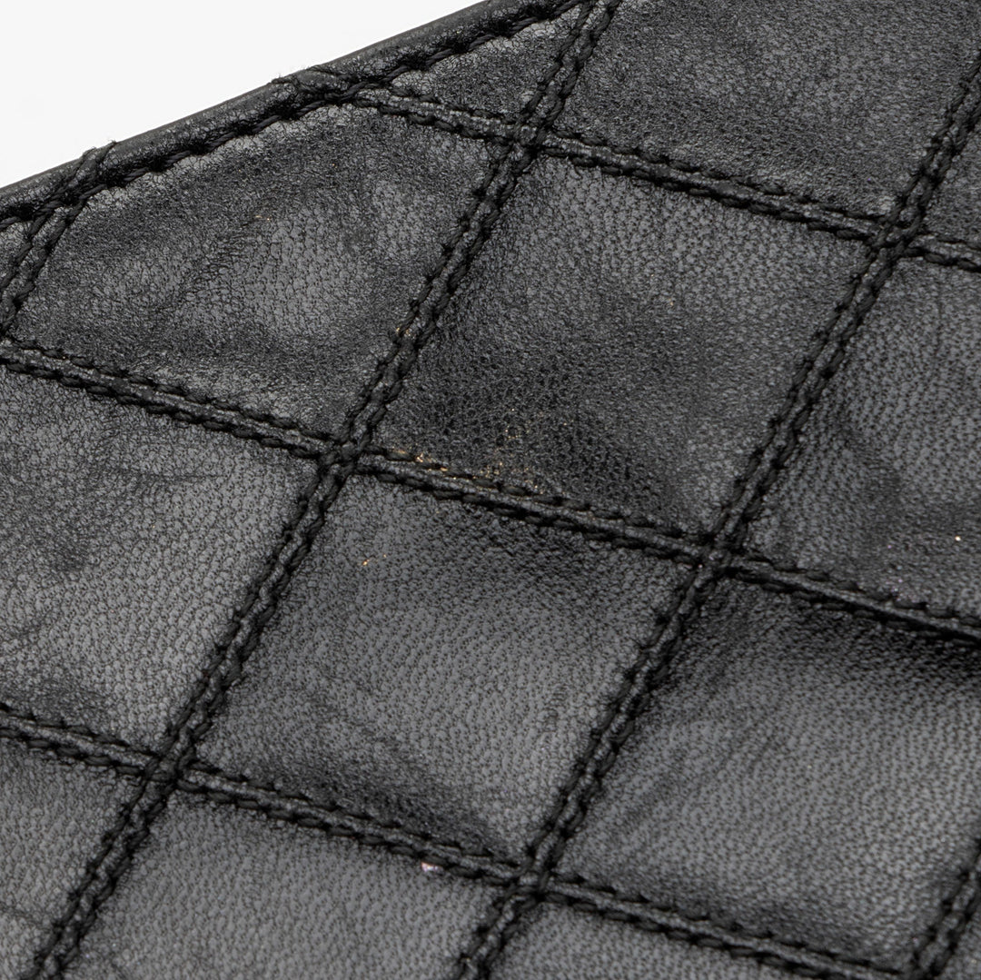 Top Quality Chanel Calfskin Diamond Wild Stitch French Purse Wallet (SHF-snVzTa)