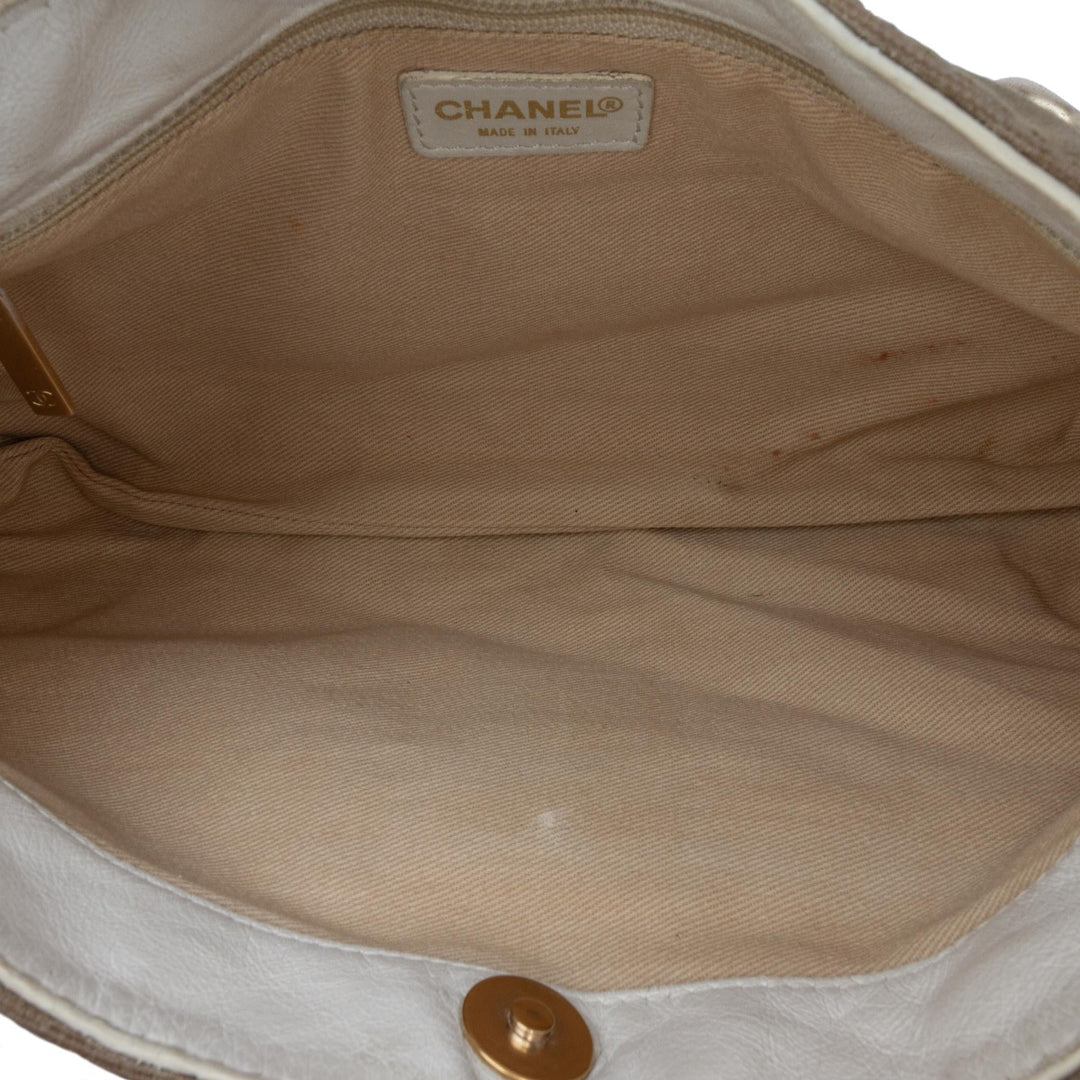 Top Quality Chanel Canvas Olsen Shoulder Bag (SHG-PeoYK5)