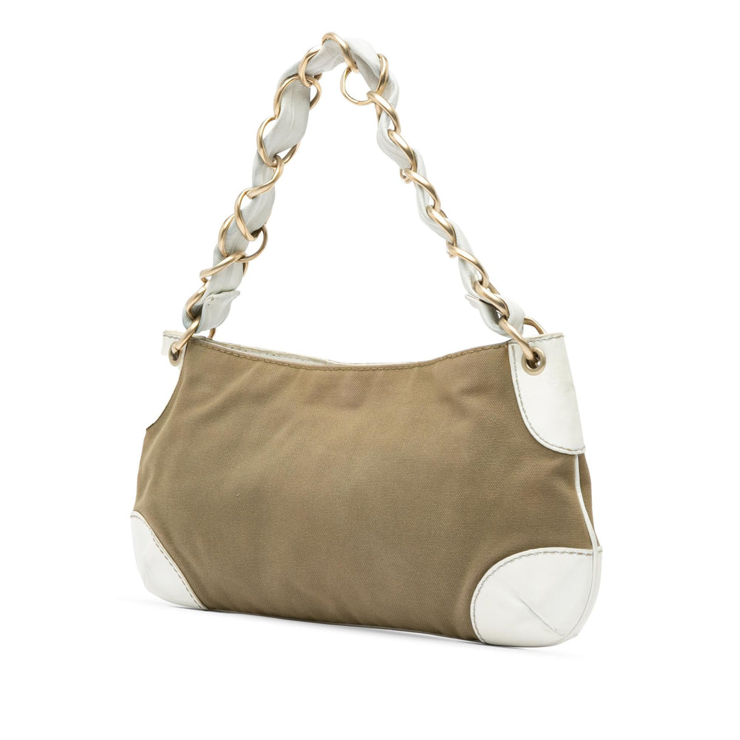 Top Quality Chanel Canvas Olsen Shoulder Bag (SHG-PeoYK5)
