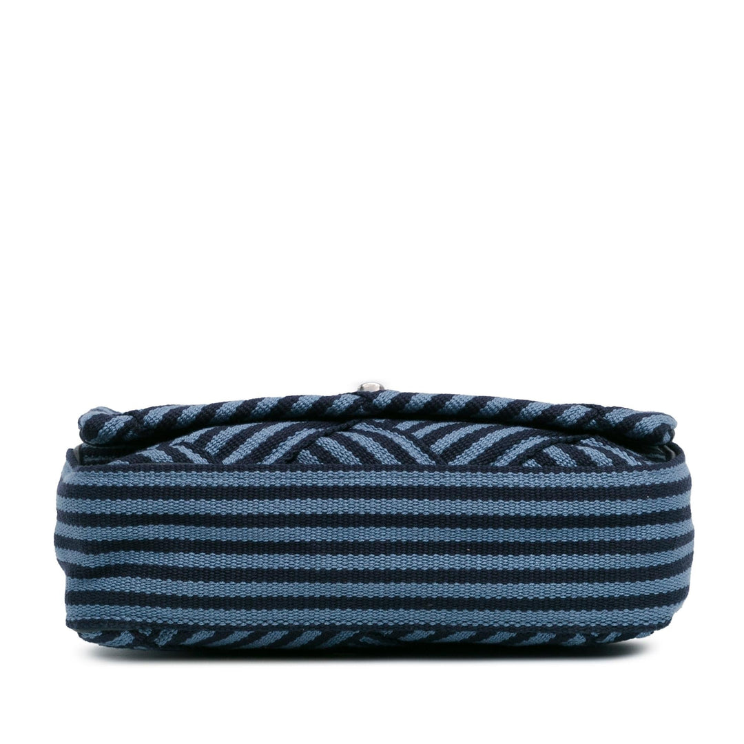 Top Quality Chanel Canvas Stripe Flap Bag (SHG-V4iS5g)