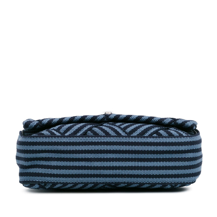 Top Quality Chanel Canvas Stripe Flap Bag (SHG-V4iS5g)