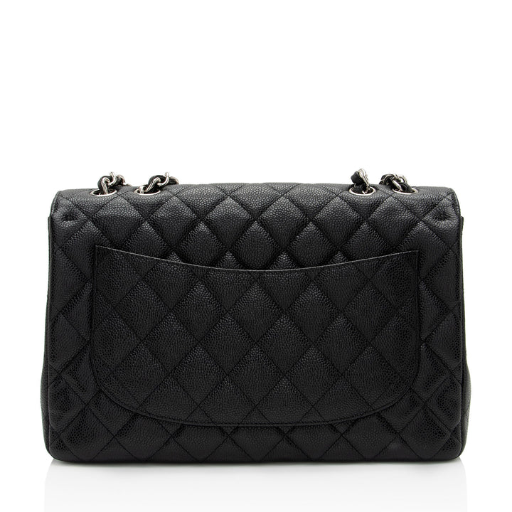 Top Quality Chanel Caviar Leather Classic Jumbo Single Flap Bag (SHF-LHfnsx)
