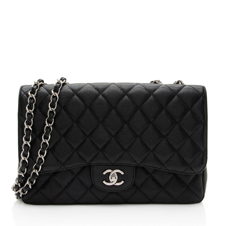 Top Quality Chanel Caviar Leather Classic Jumbo Single Flap Bag (SHF-LHfnsx)