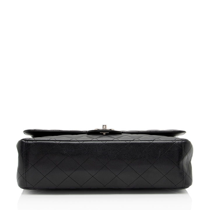 Top Quality Chanel Caviar Leather Classic Maxi Double Flap Bag (SHF-v8U2qf)