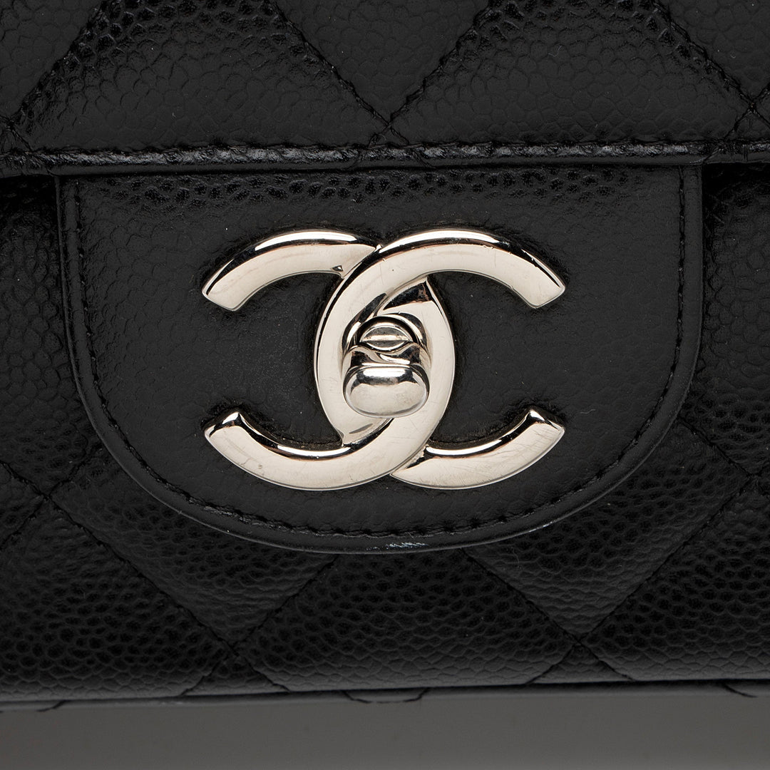 Top Quality Chanel Caviar Leather Classic Maxi Double Flap Bag (SHF-v8U2qf)