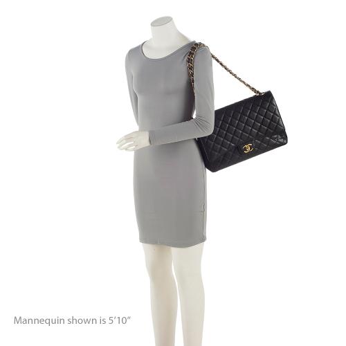 Top Quality Chanel Caviar Leather Classic Maxi Double Flap Bag (SHF-v8U2qf)