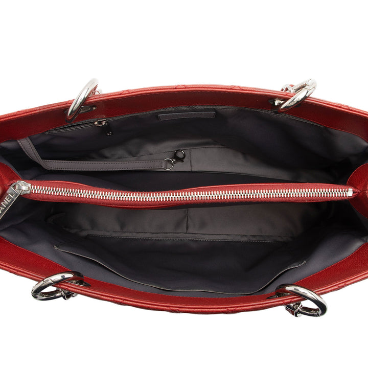 Top Quality Chanel Caviar Leather Grand Shopping Tote (SHF-iVvflz)