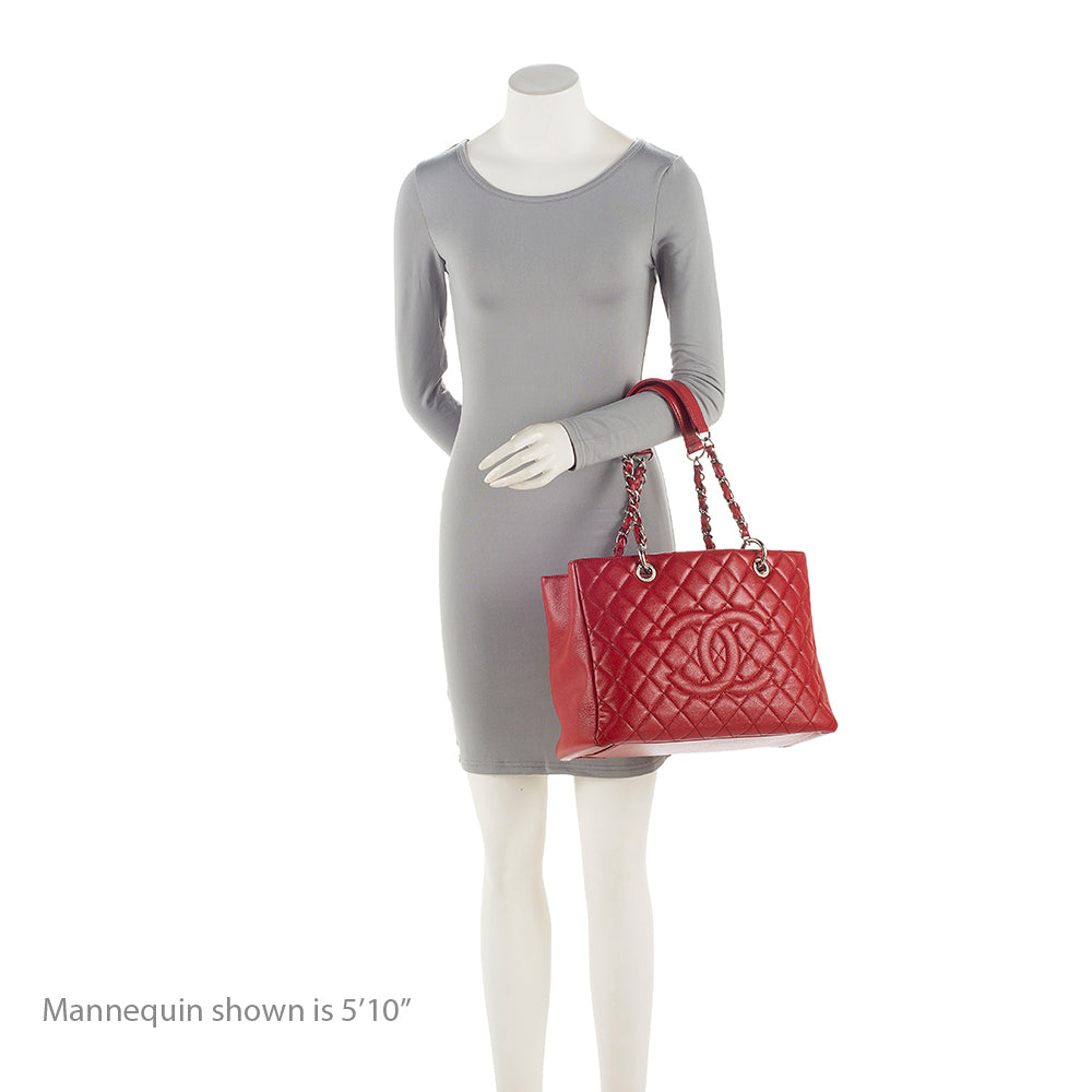 Top Quality Chanel Caviar Leather Grand Shopping Tote (SHF-iVvflz)