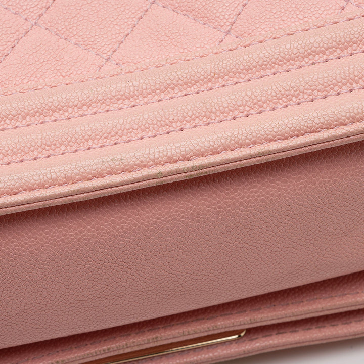 Top Quality Chanel Caviar Leather Small Boy Bag (SHF-kpn6MN)