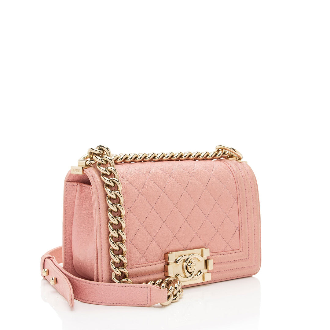Top Quality Chanel Caviar Leather Small Boy Bag (SHF-kpn6MN)