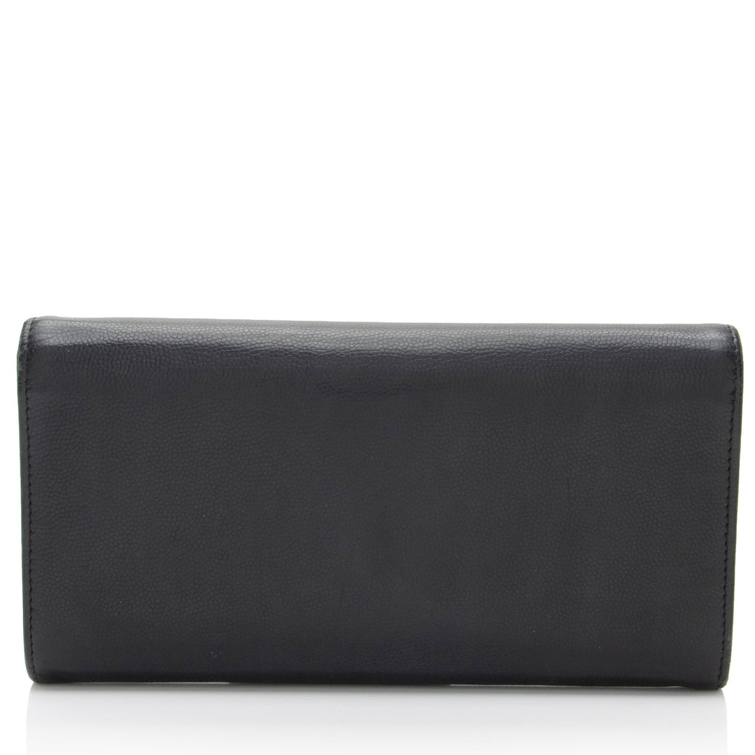 Top Quality Chanel Caviar Leather Timeless Wallet (SHF-kbpgFo)