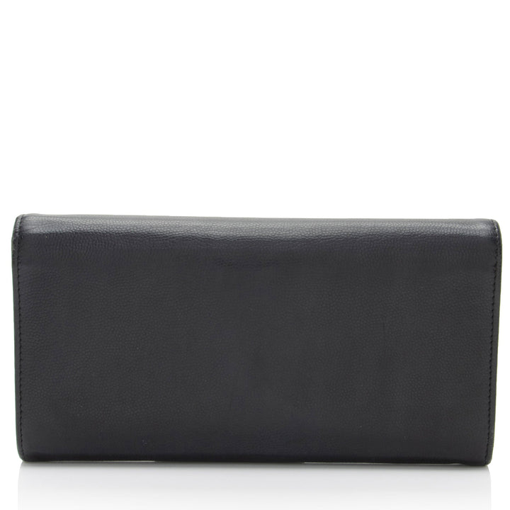 Top Quality Chanel Caviar Leather Timeless Wallet (SHF-kbpgFo)