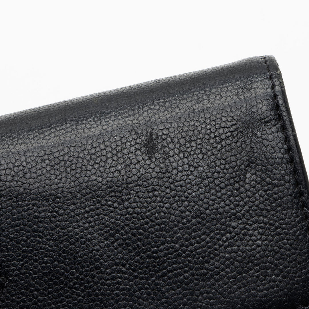 Top Quality Chanel Caviar Leather Timeless Wallet (SHF-kbpgFo)