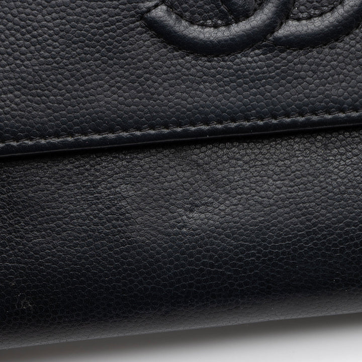 Top Quality Chanel Caviar Leather Timeless Wallet (SHF-kbpgFo)