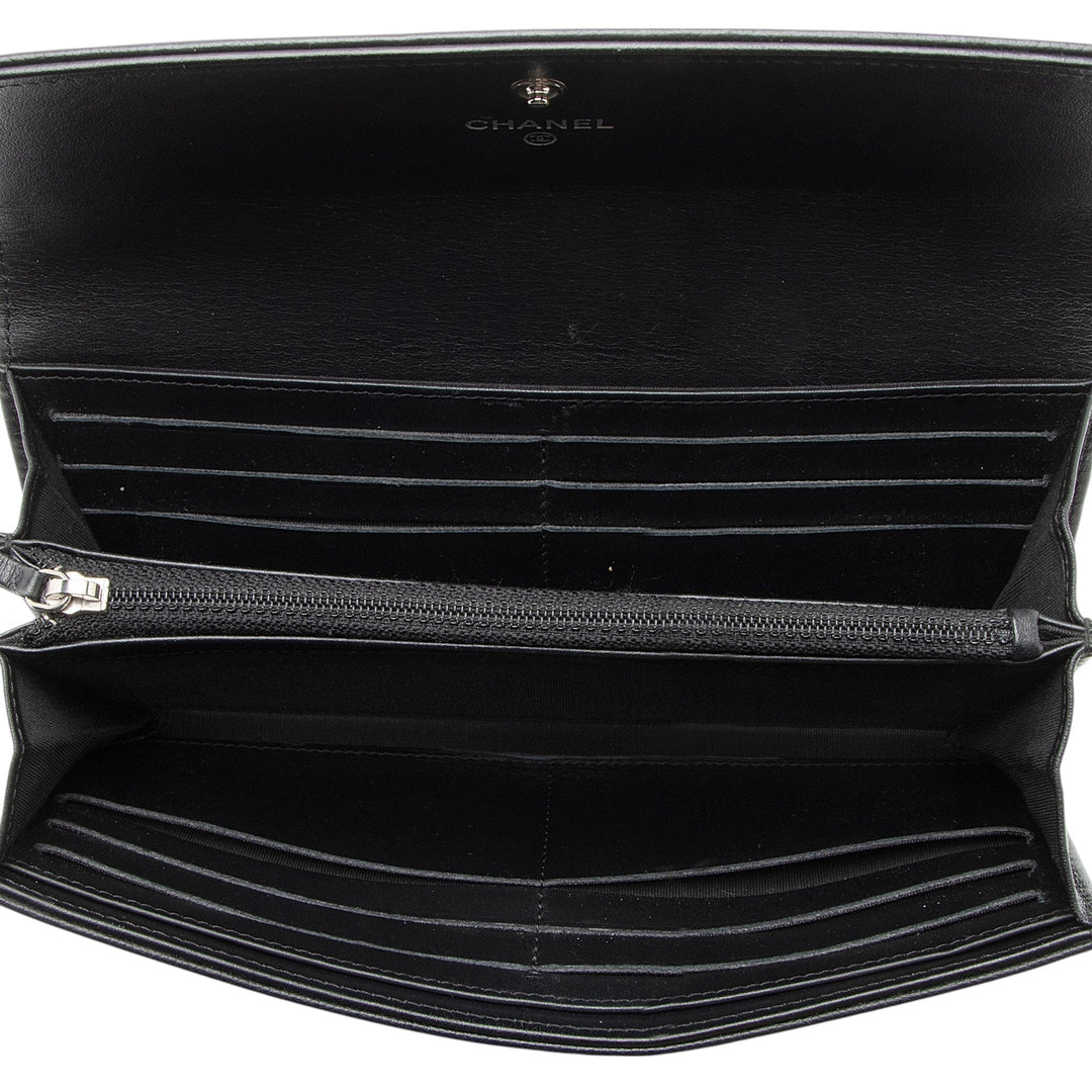 Top Quality Chanel Caviar Leather Timeless Wallet (SHF-kbpgFo)