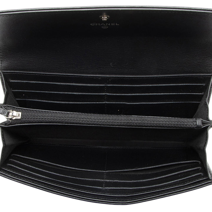 Top Quality Chanel Caviar Leather Timeless Wallet (SHF-kbpgFo)