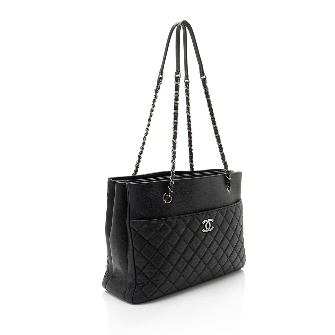 Top Quality Chanel Caviar Leather Urban Companion Tote (SHF-nAN9Fg)